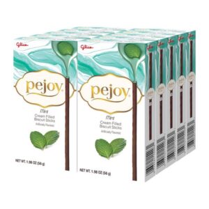 Glico Pejoy Mint Cocoa Cream Biscuit Sticks 1.98oz 10ct